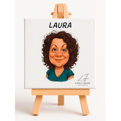 CARICATURA EN LIENZO